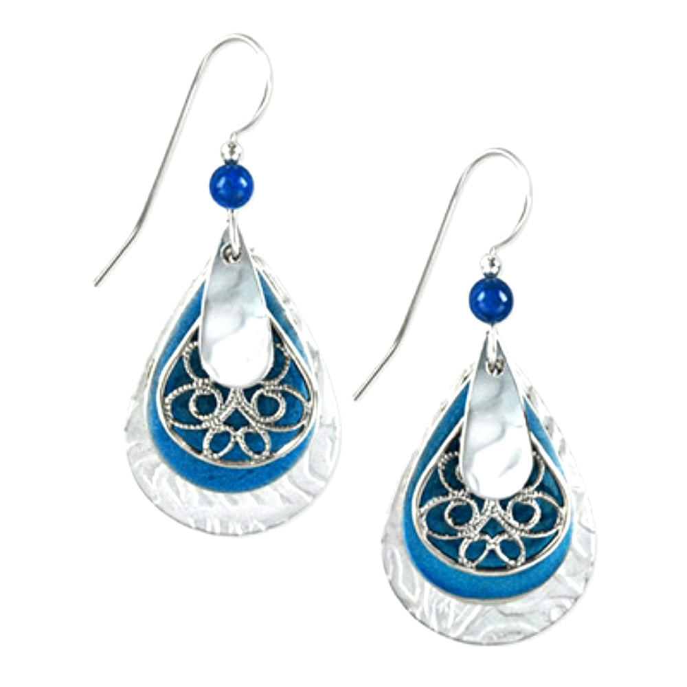 Silver and turquoise earrings